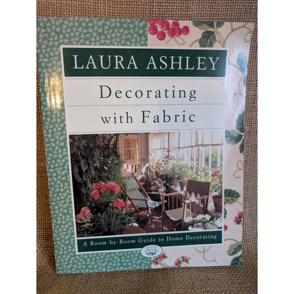 Laura Ashley Decorating with Fabric Vintage 1995 English Country Style Book